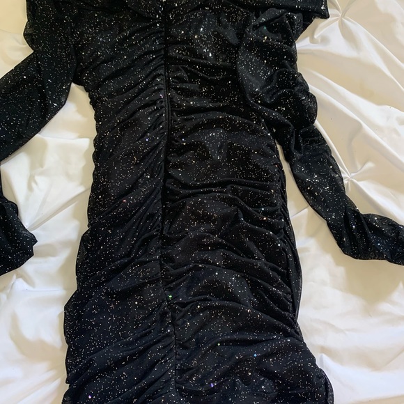 SHEIN SPARKLY RUCHED DRESS - Picture 4 of 4